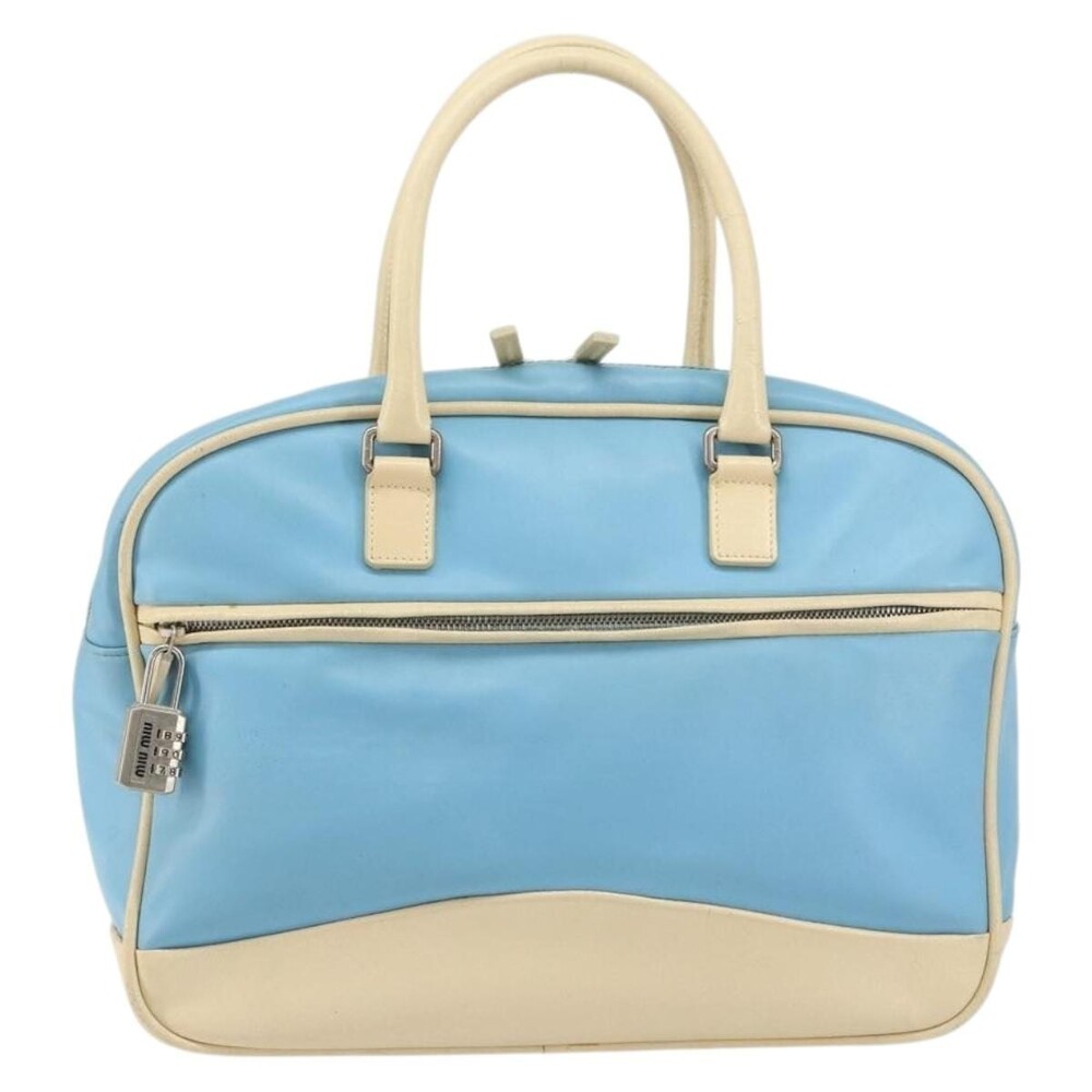 Miu Miu Leather Handbag Blue